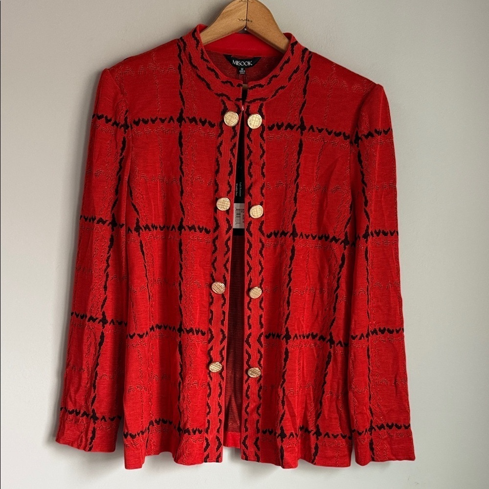 NEW Misook long sleeve open front Cardigan Medium